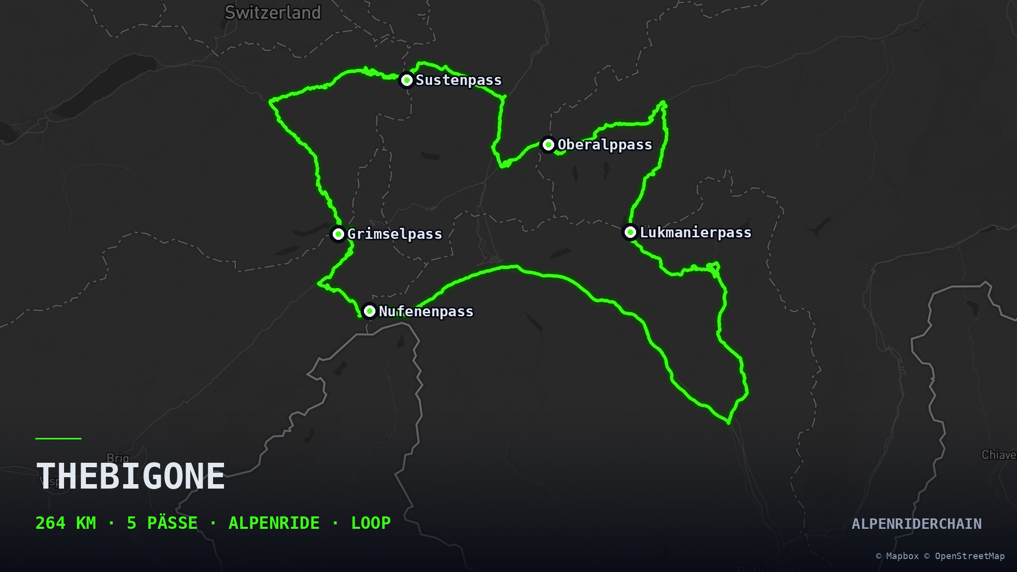TheBigOne — AlpenRiderChain Route