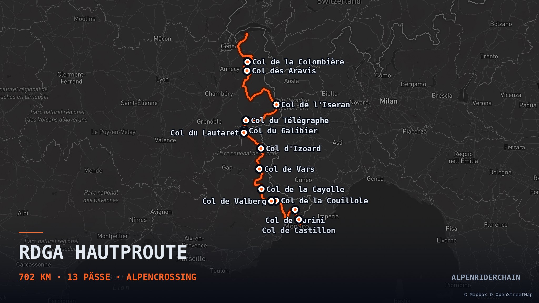 RdGA Hautproute Route