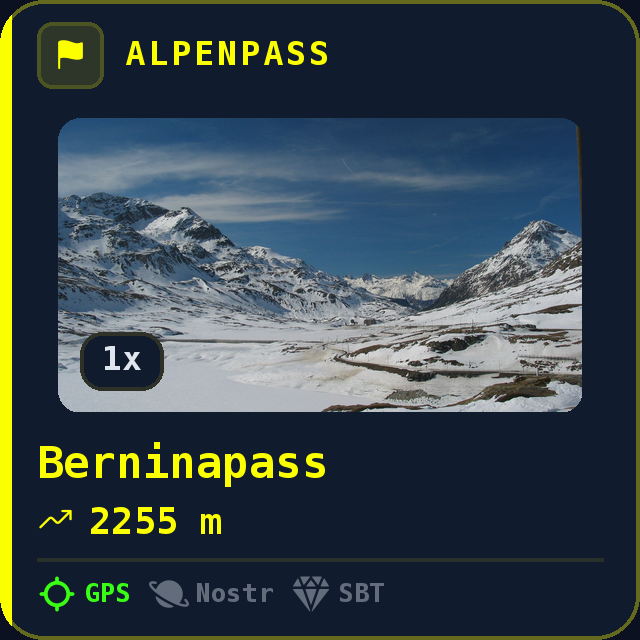 Berninapass — 2255m