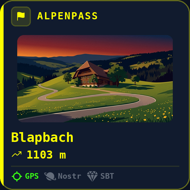 Blapbach — 1103m