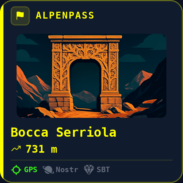 Bocca Serriola — 731m