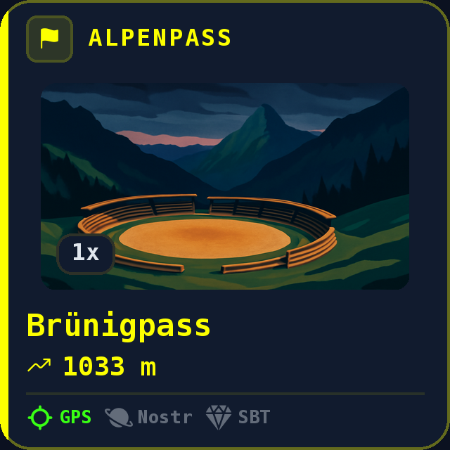 Brünigpass — 1033m