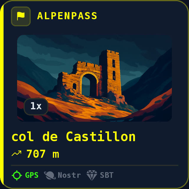 col de Castillon — 707m
