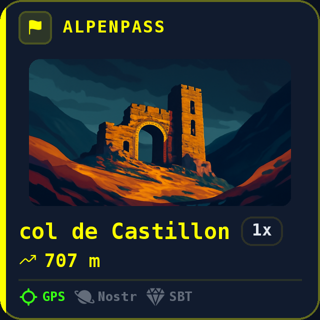 col de Castillon — 707m