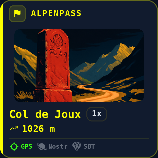 Col de Joux — 1026m
