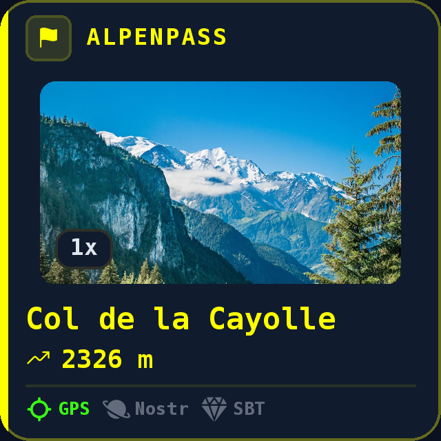 Col de la Cayolle — 2326m