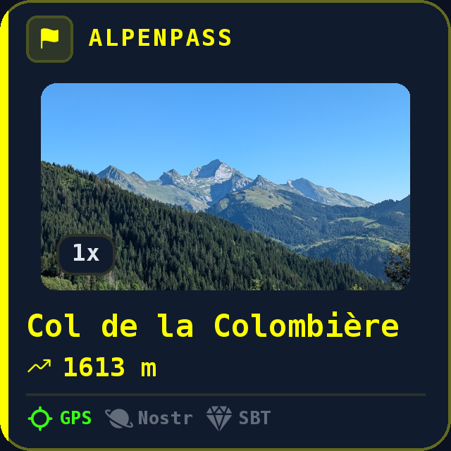 Col de la Colombière — 1613m
