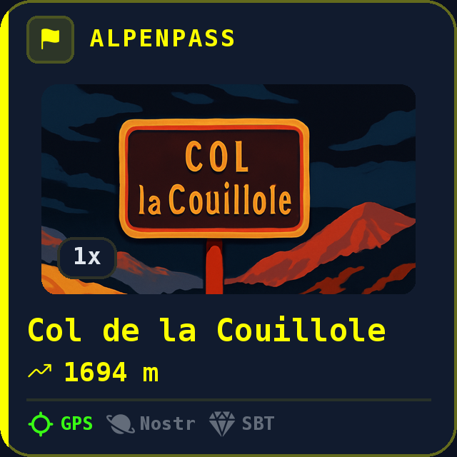Col de la Couillole — 1694m