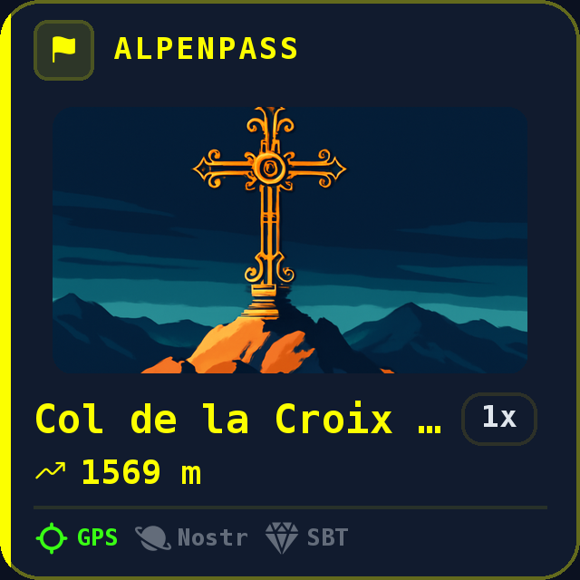Col de la Croix de Peccata — 1569m