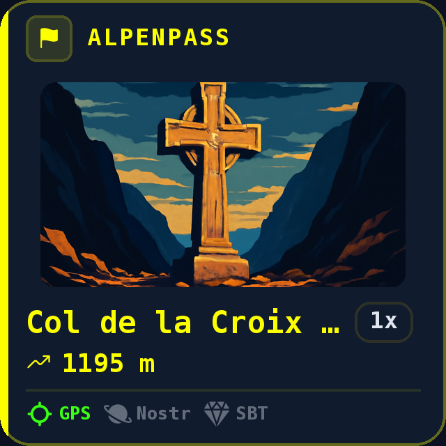 Col de la Croix de Toutes Aures — 1195m