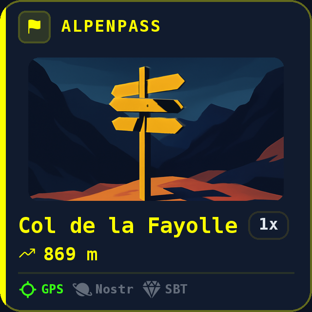 Col de la Fayolle — 869m