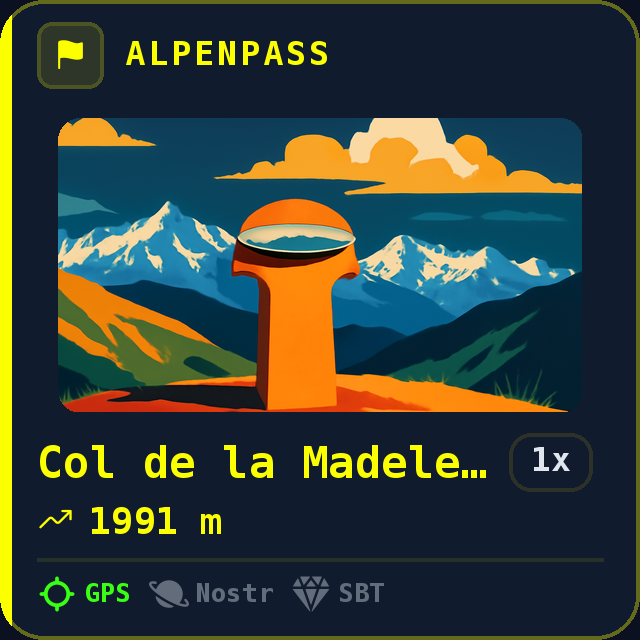 Col de la Madeleine — 1991m