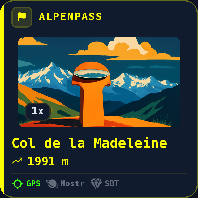 Col de la Madeleine — 1991m