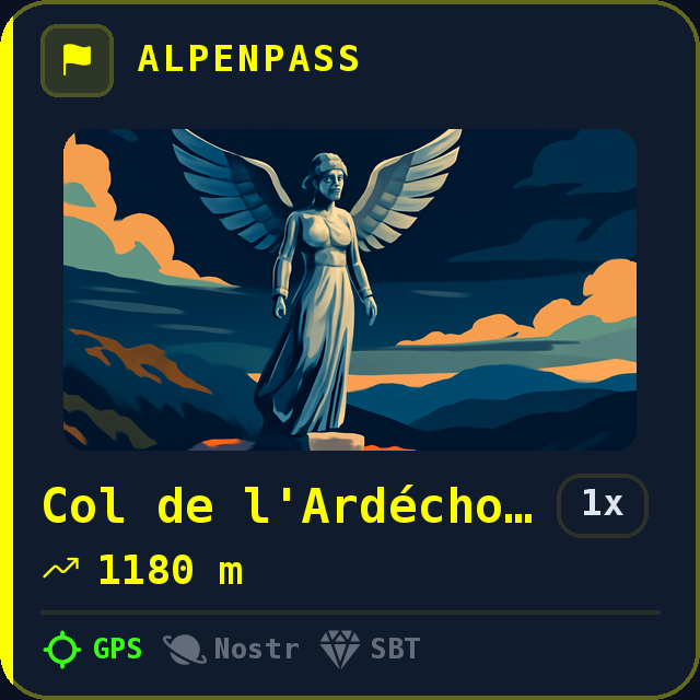 Col de l'Ardéchoise — 1180m