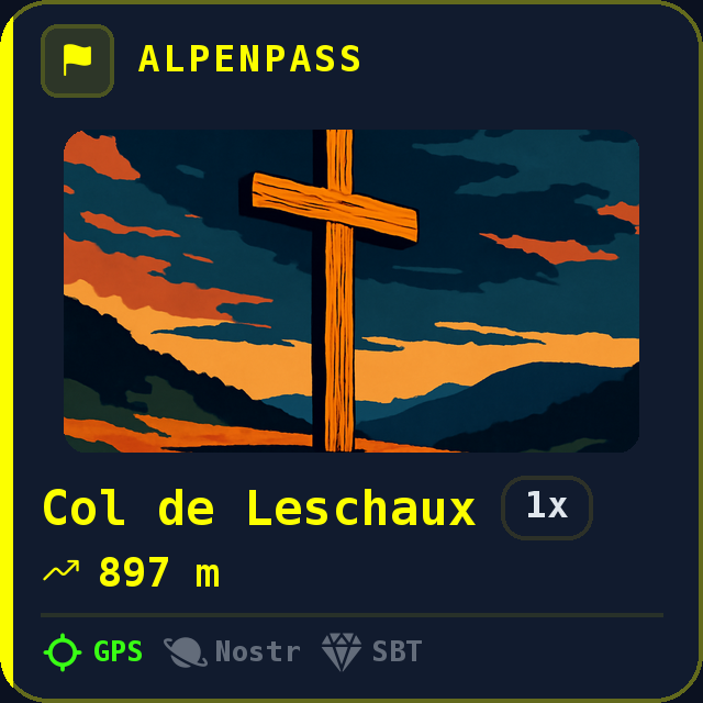 Col de Leschaux — 897m