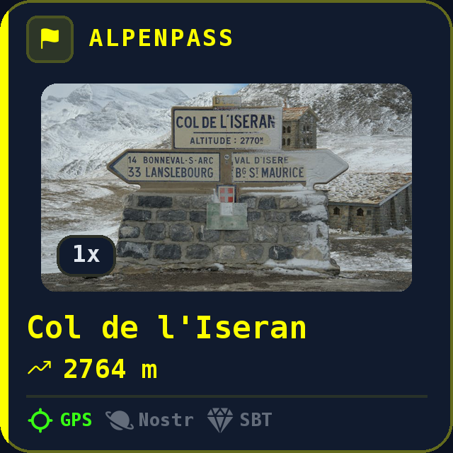 Col de l'Iseran — 2764m