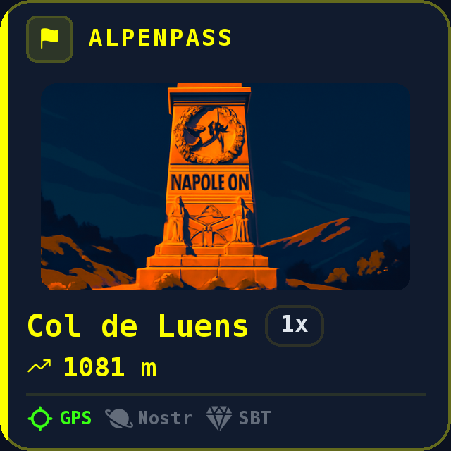 Col de Luens — 1081m