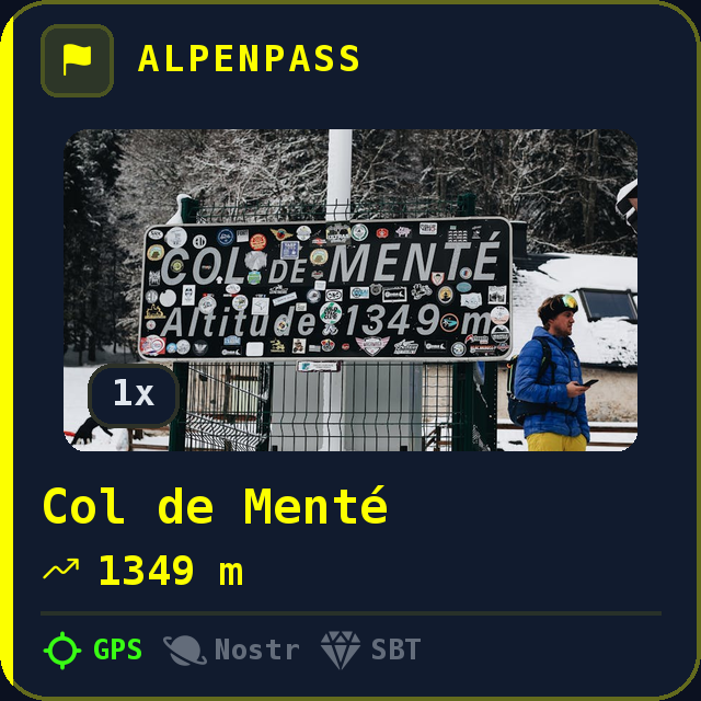 Col de Menté — 1349m