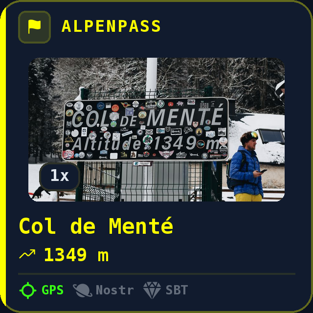 Col de Menté — 1349m