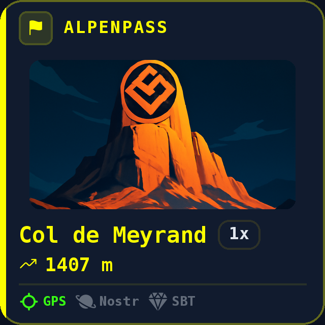 Col de Meyrand — 1407m