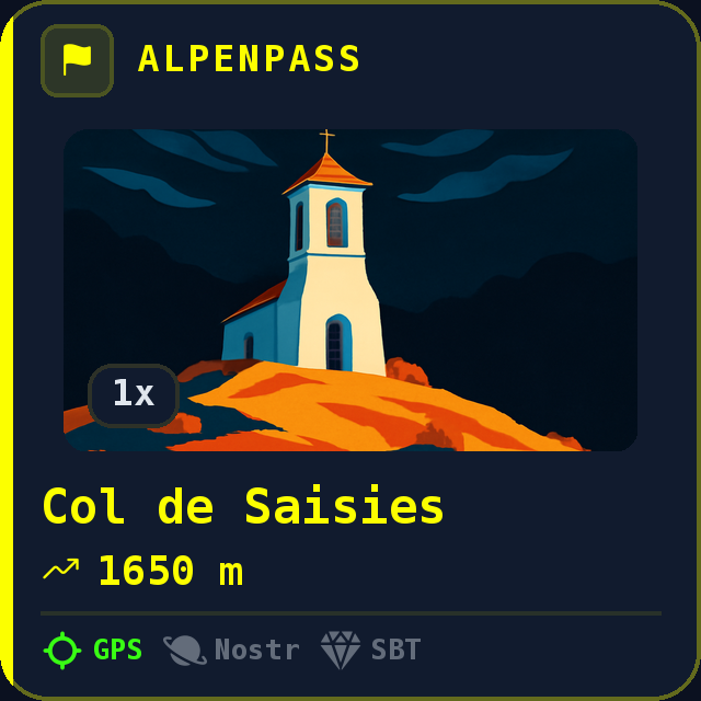 Col de Saisies — 1650m