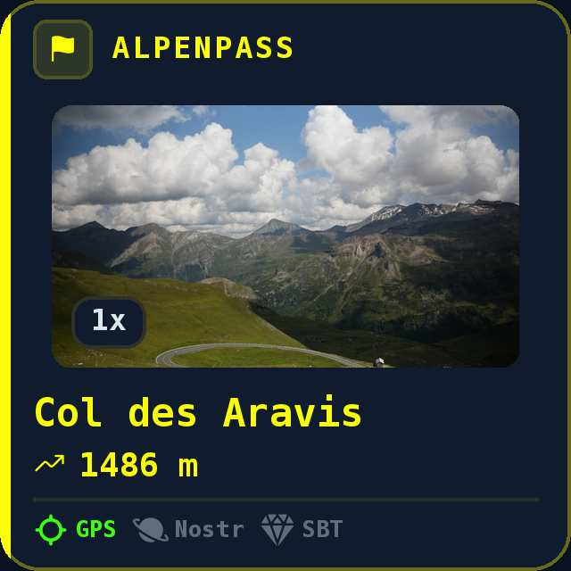 Col des Aravis — 1486m