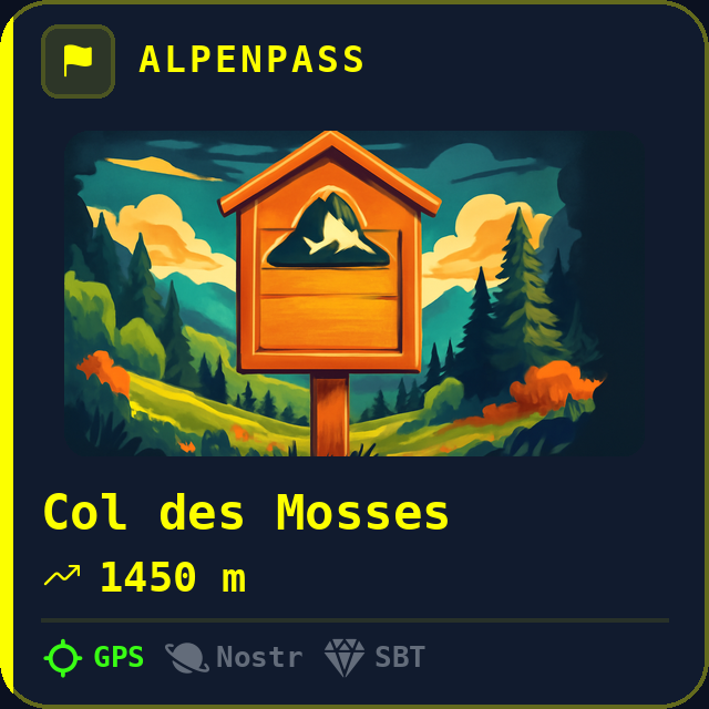 Col des Mosses — 1450m