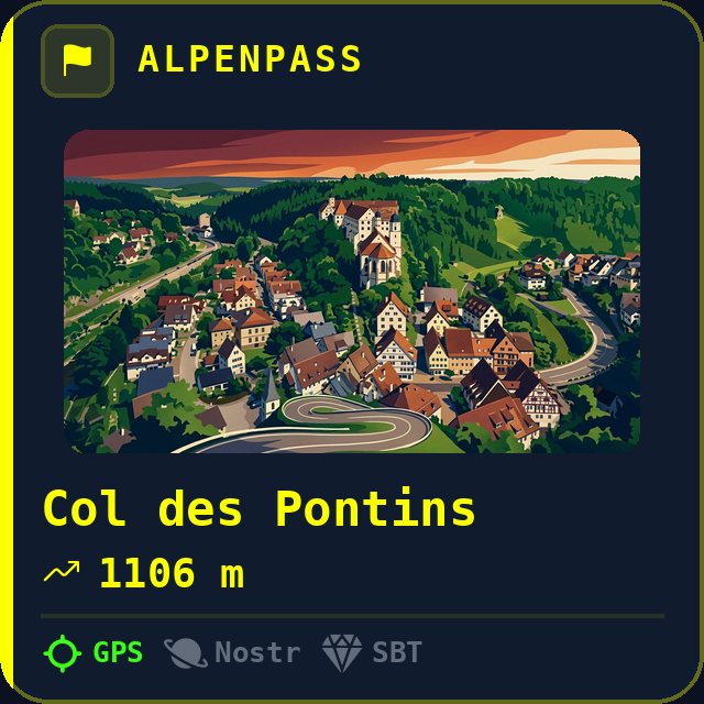 Col des Pontins — 1106m