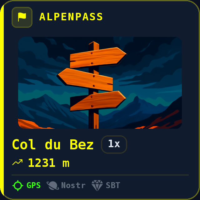 Col du Bez — 1231m