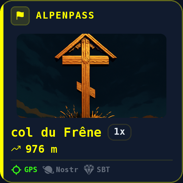 col du Frêne — 976m