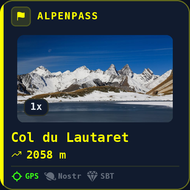 Col du Lautaret — 2058m