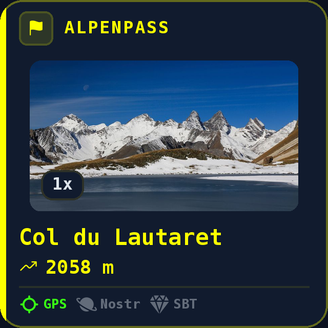 Col du Lautaret — 2058m