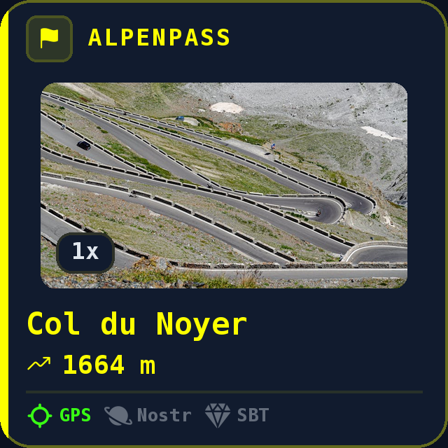 Col du Noyer — 1664m