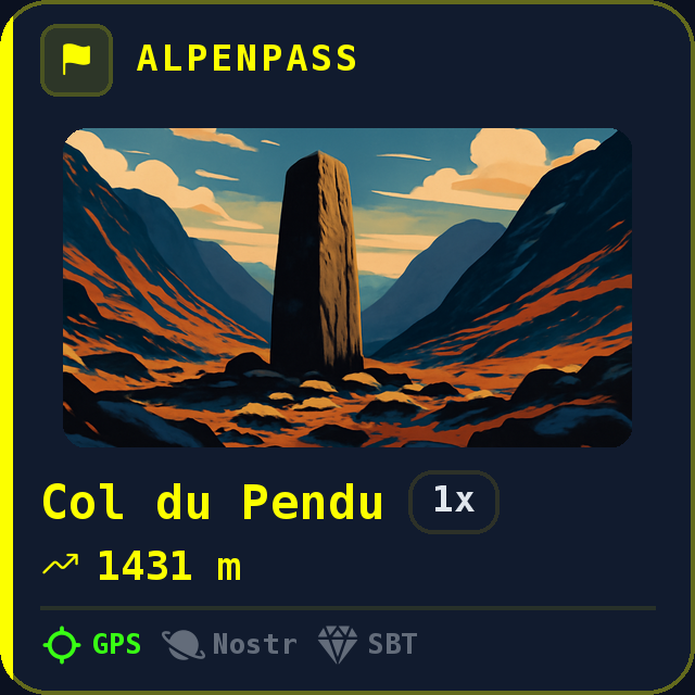Col du Pendu — 1431m