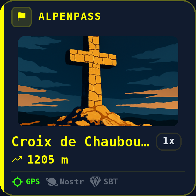 Croix de Chaubouret — 1205m