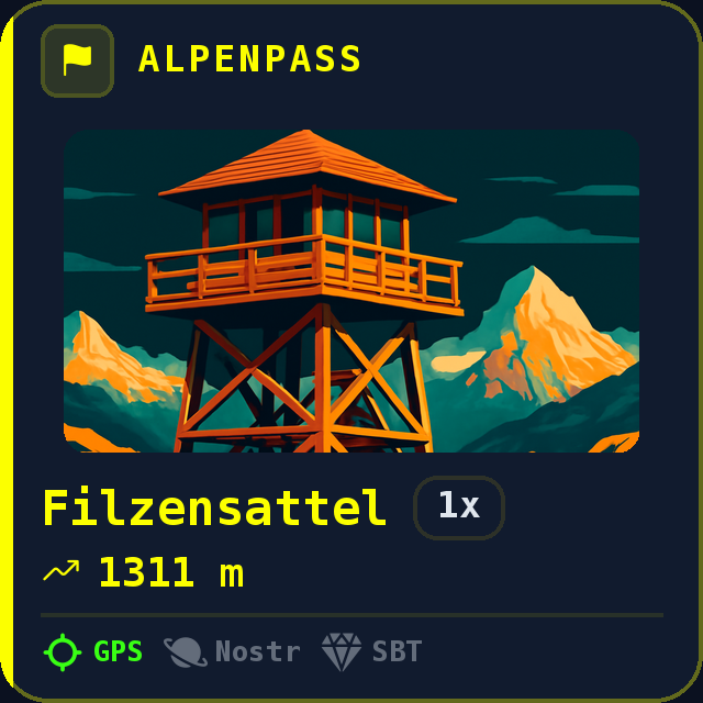 Filzensattel — 1311m