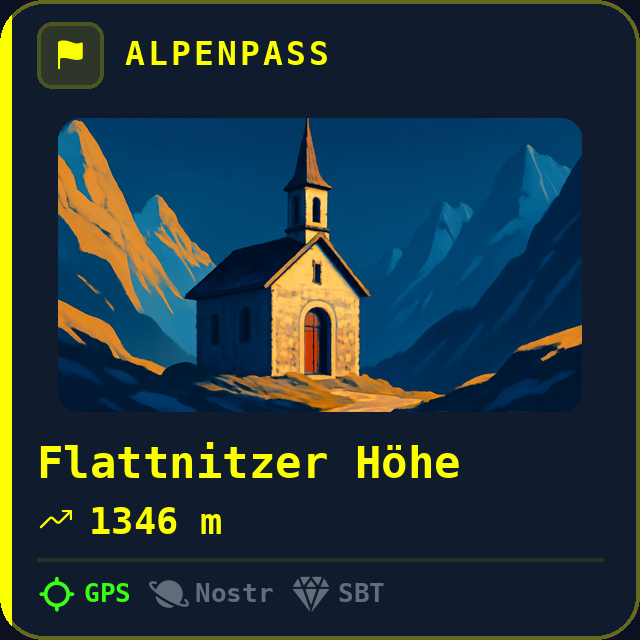 Flattnitzer Höhe — 1430m
