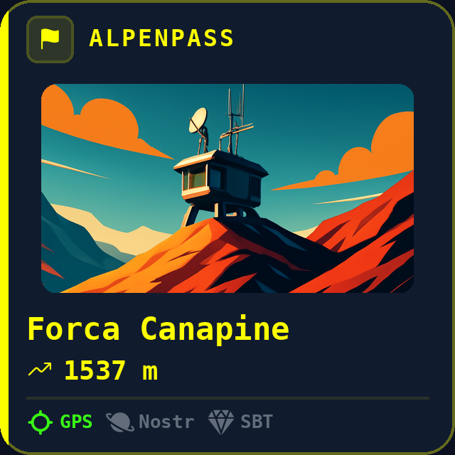 Forca Canapine — 1537m