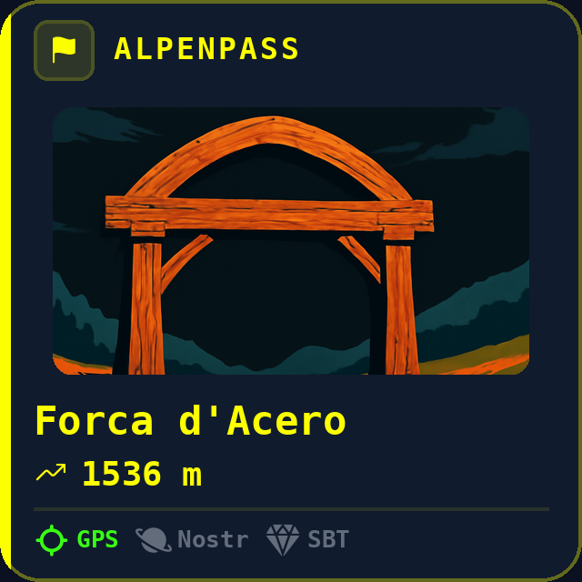 Forca d'Acero — 1536m