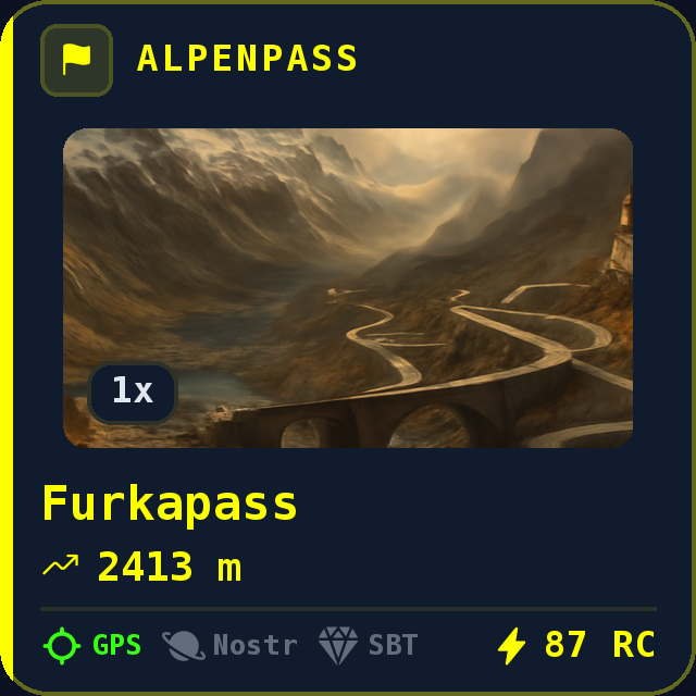 GPS-Verifizierte Pass-Querung