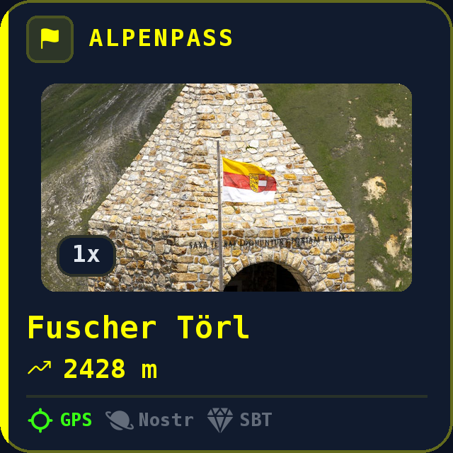 Fuscher Törl — 2428m