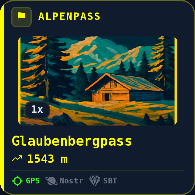 Glaubenbergpass — 1543m