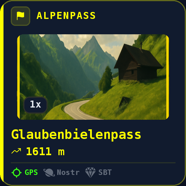 Glaubenbielenpass — 1611m