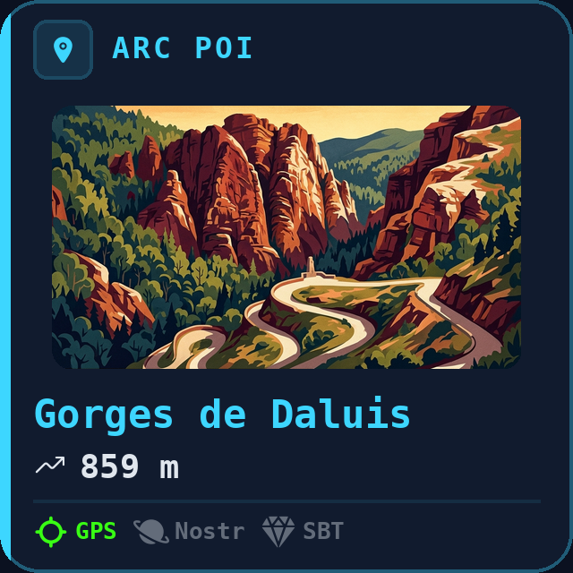 Gorges de Daluis — 859m