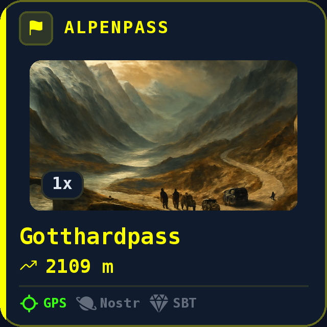 Gotthardpass — 2109m