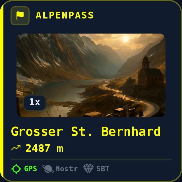 Grosser St. Bernhard — 2487m