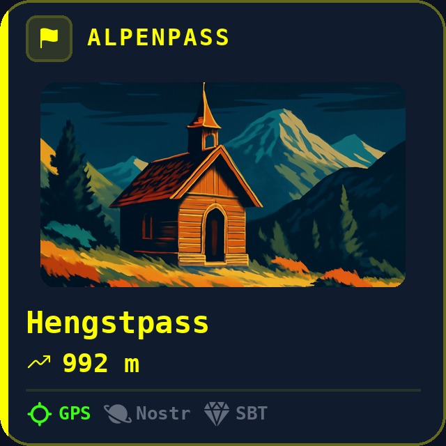 Hengstpass — 992m