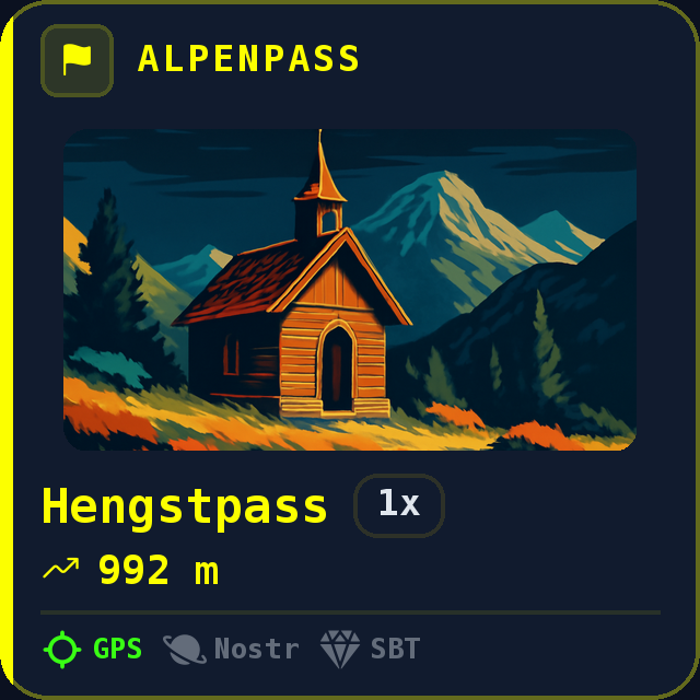 Hengstpass — 992m