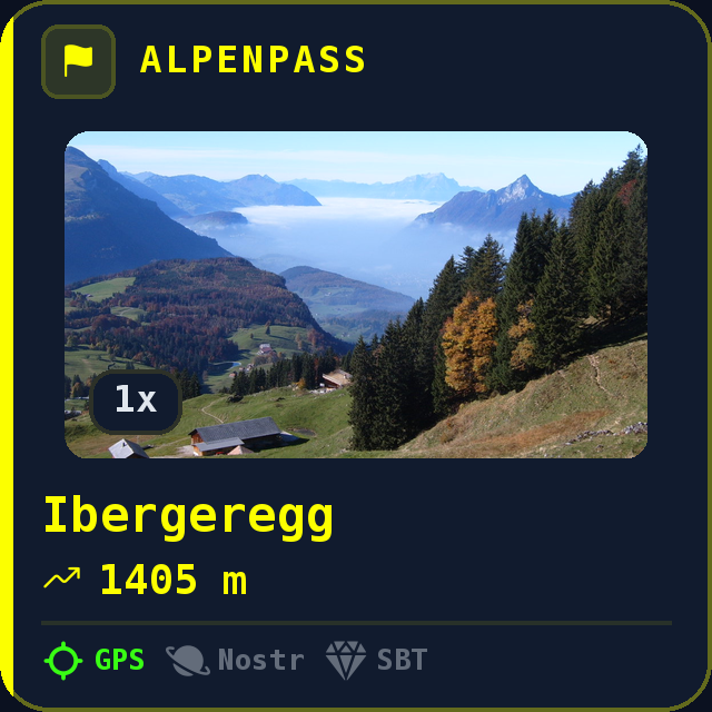 Ibergeregg — 1405m