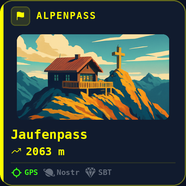 Jaufenpass — 2063m